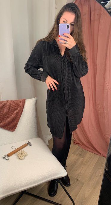 Robe chemise Lya Noire 