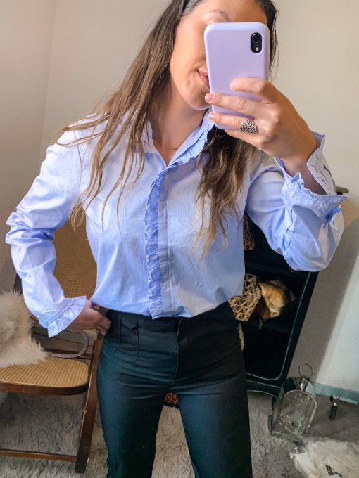 Chemise bleu bébé 