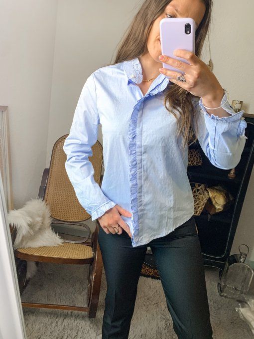 Chemise bleu bébé 