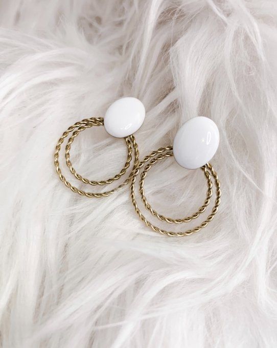 Boucles Loly blanches 
