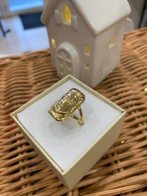 Bague réglable Zoé dans sa boîte cadeau 