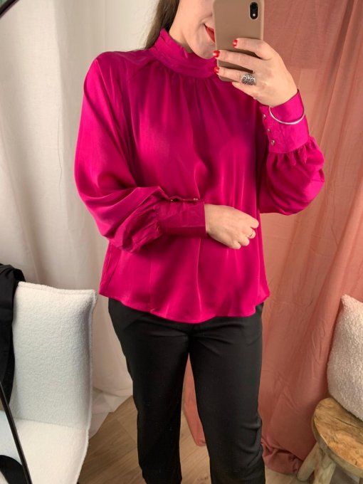 Blouse fuchsia 