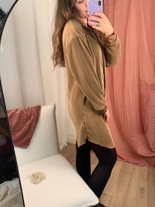 Robe chemise Lya Marron 