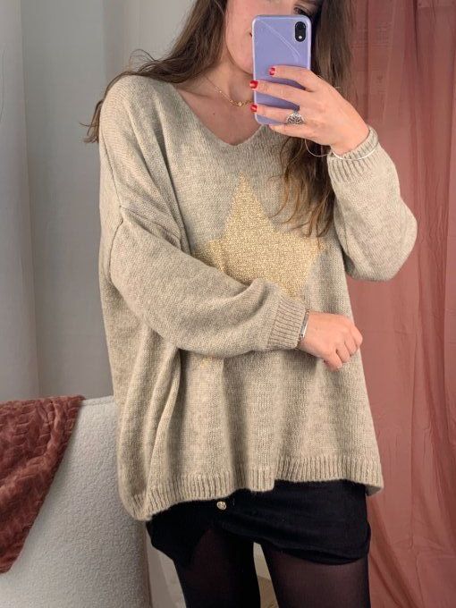 Pull long Etoile 