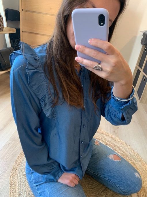 Chemise effet jean 