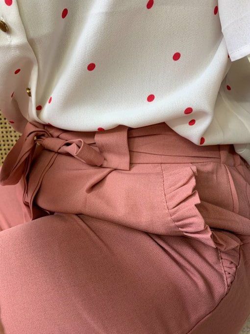 Pantalon vieux rose Eline