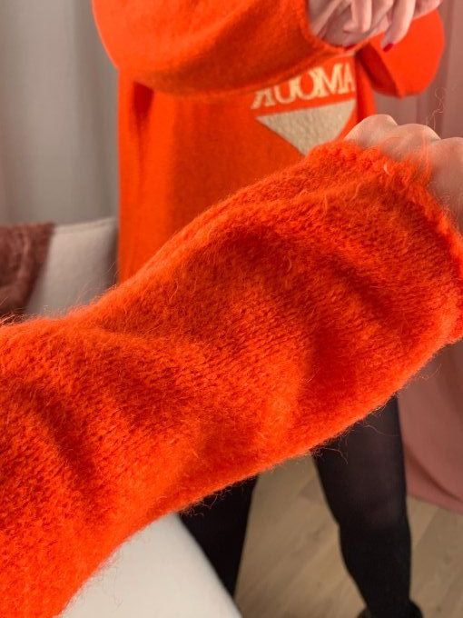 Pull " Amour " Orange 