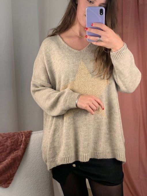 Pull long Etoile 