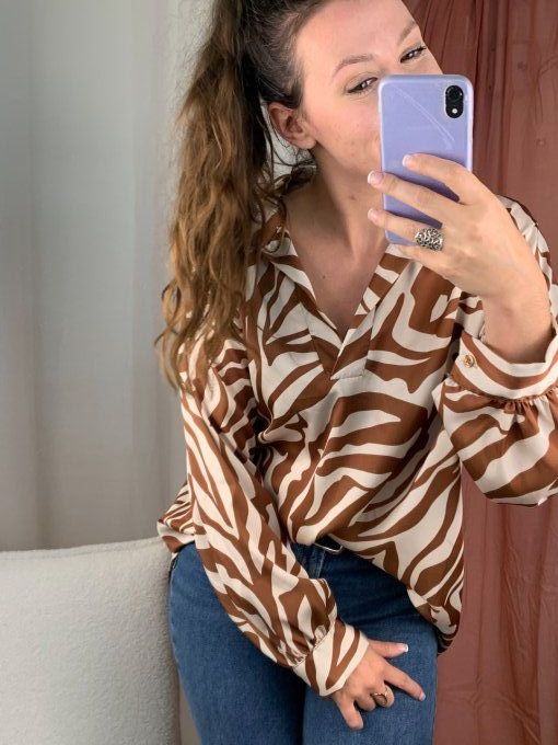 Blouse Gina brune 